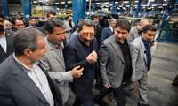 بازدید وزیر صمت از شرکت لاستیک بارز کردستان در شهرک صنعتی دهگلان